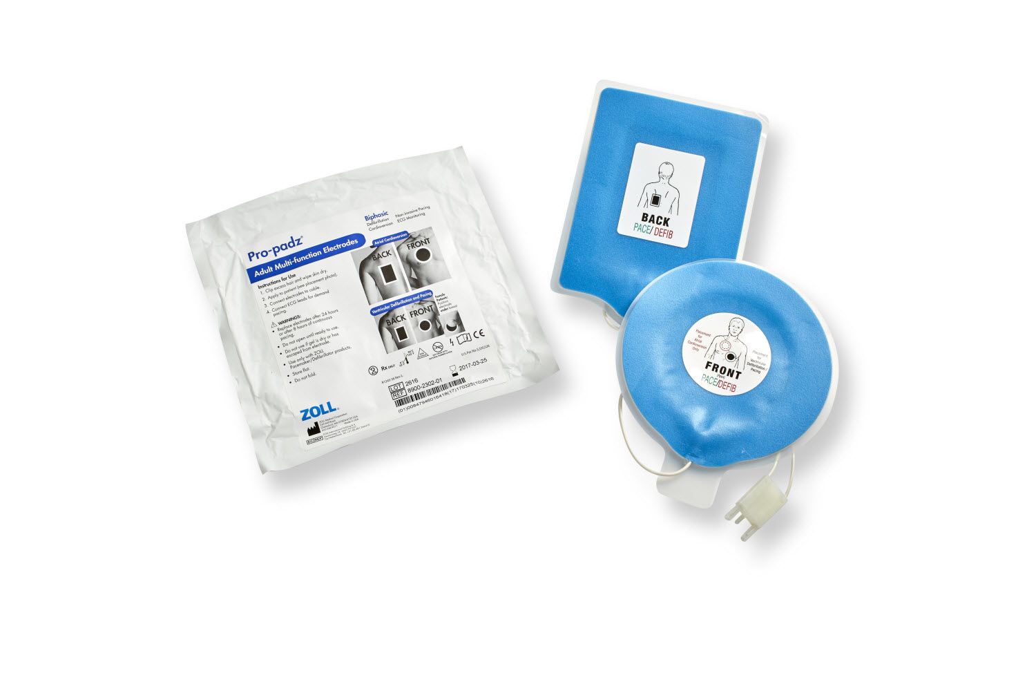 Zoll Pro-Padz Biphasic Electrode, Single 8900-2302-01 Zoll Pro-Padz Biphasic Electrode, Single 8900-2302-01